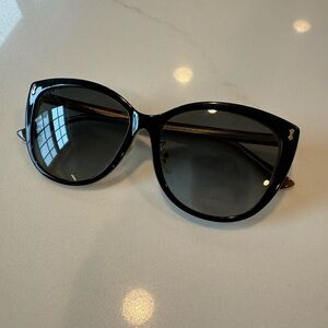 Gucci Round Cat Eye Sunglasses, Black and Tortoise Shell